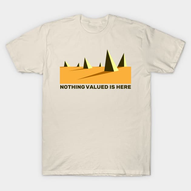 Nothing Valued is Here Spike Field T-Shirt by DAME
